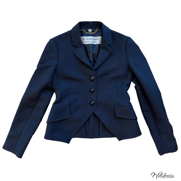 Burberry Jackets & Blazers - BURBERRY LONDON Black Fitted Tailored Blazer – Size 4